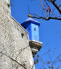 Fototapeta na wymiar Grenoble Bastille Maison Bleue