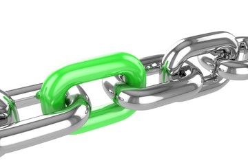 render stainless steel chain