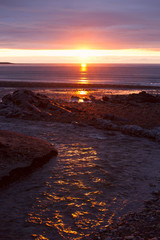 Sunrise on the North Sea coast