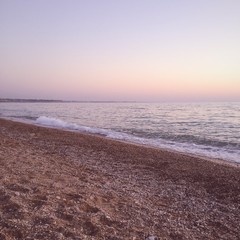 beautiful sunset at the beach