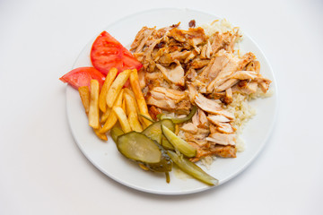 Döner mit Beilage