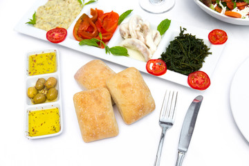 Verschiedene Vorspeisen