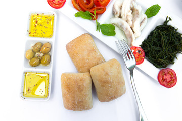 Verschiedene Vorspeisen