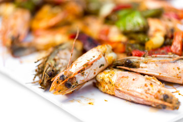 Gebratene Garnelen