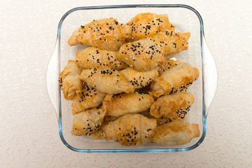 gefüllte Teigtaschen mit Käse