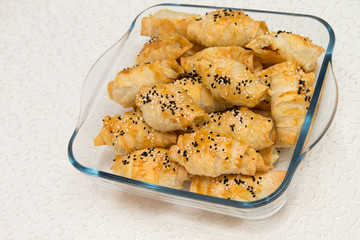 gefüllte Teigtaschen mit Käse