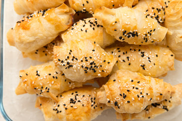 gefüllte Teigtaschen mit Käse