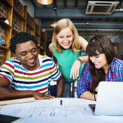 Designer Teamwork Brainstorming Planning Interior Concept