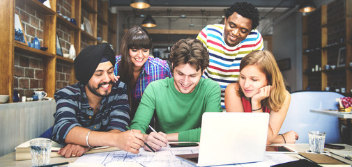 Designer Teamwork Brainstorming Planning Interior Concept