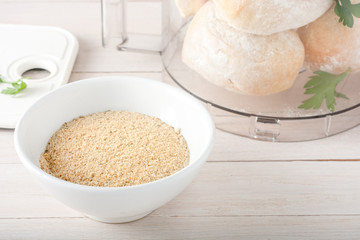 homemade breadcrumbs with spices and herbs
