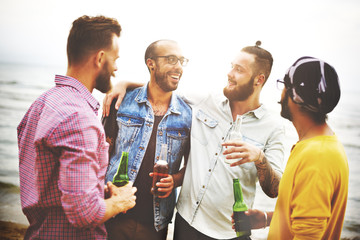 Celebration Cheers Hipster Drinking Together Friends Concept