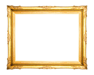 antique frame isolated on white background