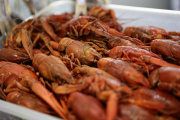 Boiled crayfish