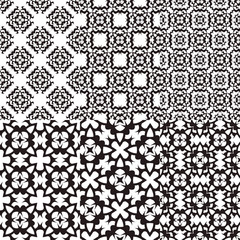 Black seamless pattern
