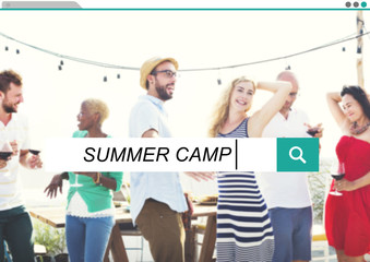 Summer Camp Vacation Holiday Leisure Happiness Concept