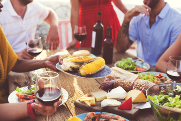 Diverse People Luncheon Food Sharing Concept © Rawpixel.com