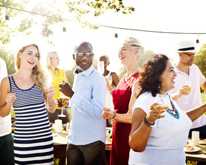 Diverse People Party Togetherness Friendship Concept