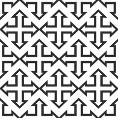 seamless geometric four sides arrow pattern