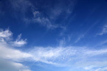 Blue sky background with light cloud