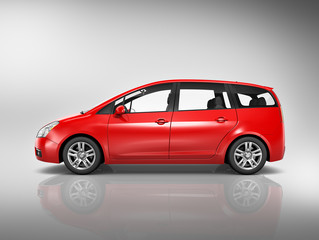 Car Vehicle Transportation 3D Illustration Concept