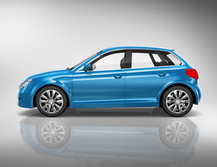 Car Vehicle Transportation 3D Illustration Concept