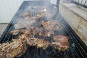 Grilled chicken barbecue 
