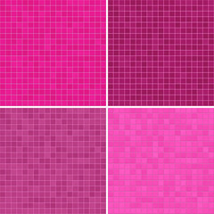 Set of textures pink tile floor