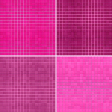 Set Of Textures Pink Tile Floor