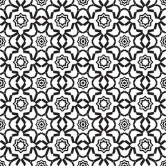 geometric floral seamless pattern