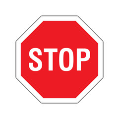 STOP traffic sign vector