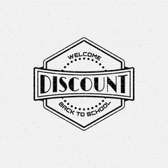 Back to School badges logos and labels for any use