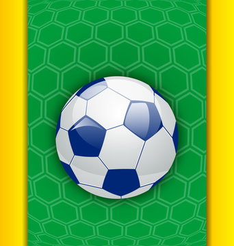Abstract brazilian background with ball