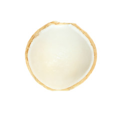 Young coconut isolated on white background