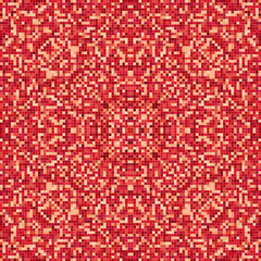 Mosaic - reflect design - red,, pink, white