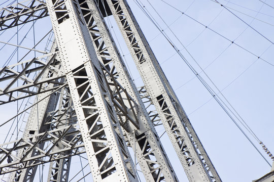 Detail of an old metal structure of the nineteenth century - Ferris well, Wien