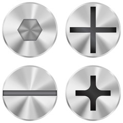 Fototapeta premium Screw heads 