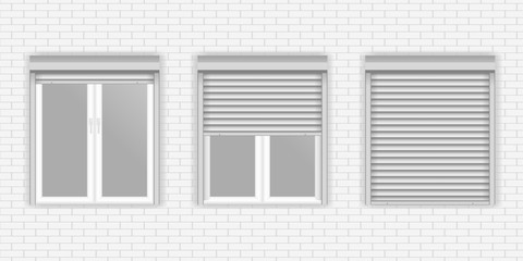 Windows with Rolling Shutters