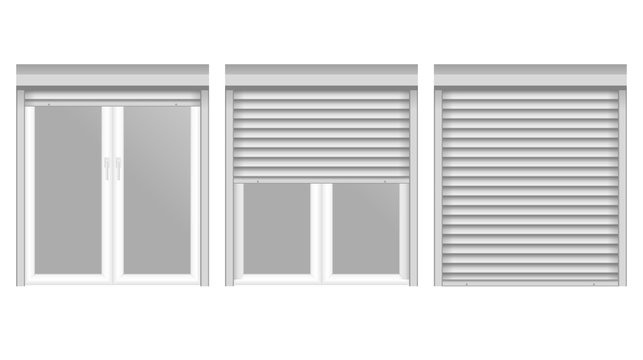 Windows with Rolling Shutters