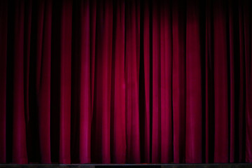Large Red Stage Curtain