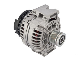 Car generator on white background