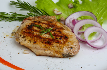 Grilled beef steak