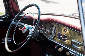Retro car interior