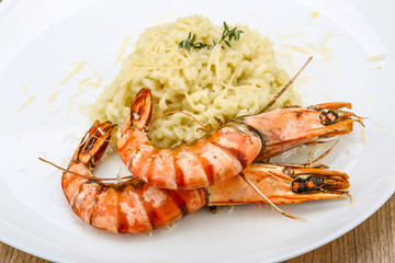 Risotto with prawn