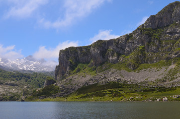 Lakes of Covadonga in Asturias.