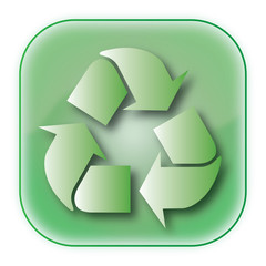 Obraz premium Recyclable green icon