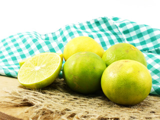 lime fruit set selective focus