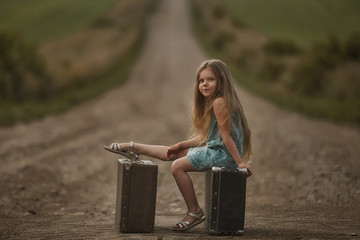 Girl road