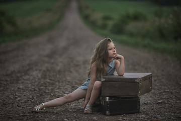 Girl road