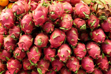 Dragon fruit in the market
