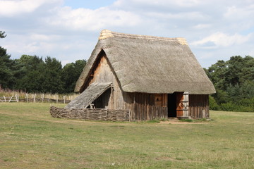 Fototapeta na wymiar Anglo-saxon village